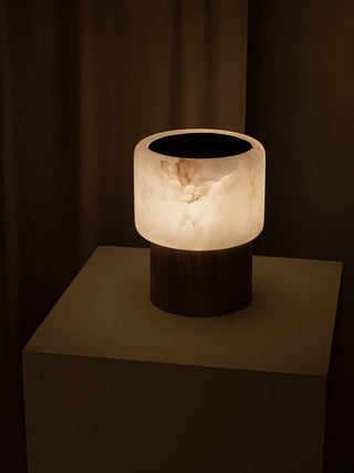 Luma Core Alabaster Table Lamp-Neutral Decor