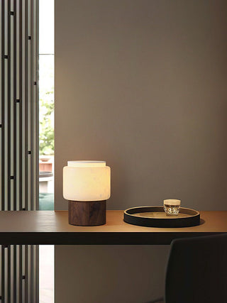 Luma Core Alabaster Table Lamp-Neutral Decor