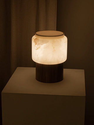 Luma Core Alabaster Table Lamp-Neutral Decor