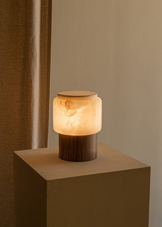 Luma Core Alabaster Table Lamp-Neutral Decor