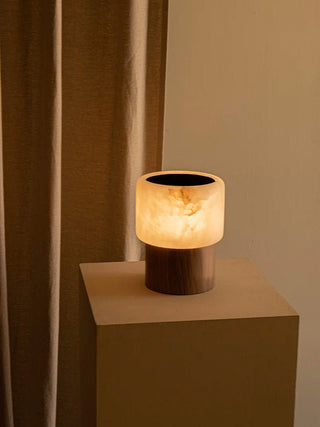 Luma Core Alabaster Table Lamp-Neutral Decor