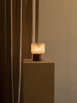 Luma Core Alabaster Table Lamp-Neutral Decor