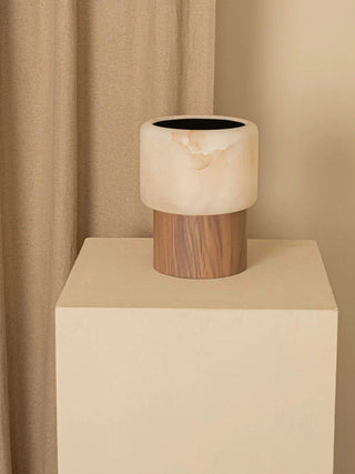 Luma Core Alabaster Table Lamp-Neutral Decor