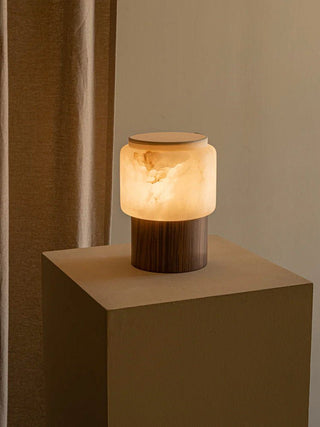 Luma Core Alabaster Table Lamp-Neutral Decor