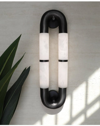 Gloxa Arc Twin Applique Murale en Albâtre