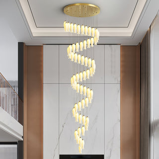 Sylirion Lustre en Albâtre et Laiton