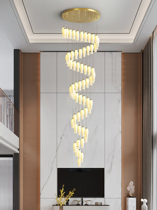 Sylirion Lustre en Albâtre et Laiton