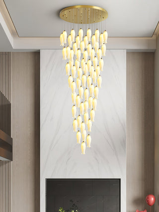 Sylirion Lustre en Albâtre et Laiton