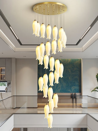 Sylirion Lustre en Albâtre et Laiton
