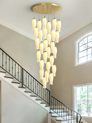 Sylirion Lustre en Albâtre et Laiton