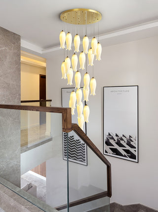 Sylirion Lustre en Albâtre et Laiton