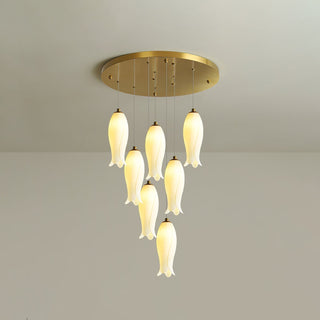 Sylirion Lustre en Albâtre et Laiton