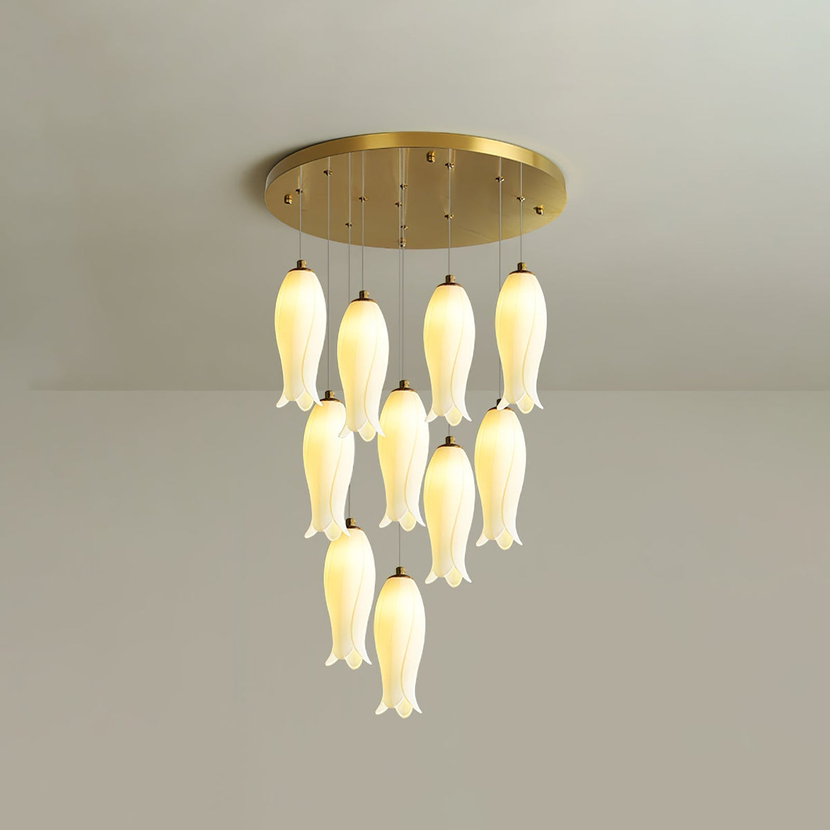 Sylirion Lustre en Albâtre et Laiton