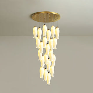 Sylirion Lustre en Albâtre et Laiton