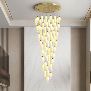 Sylirion Lustre en Albâtre et Laiton