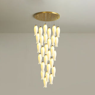 Sylirion Lustre en Albâtre et Laiton