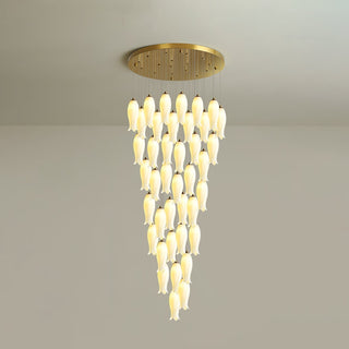 Sylirion Lustre en Albâtre et Laiton