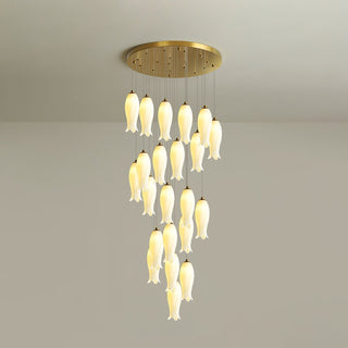 Sylirion Lustre en Albâtre et Laiton