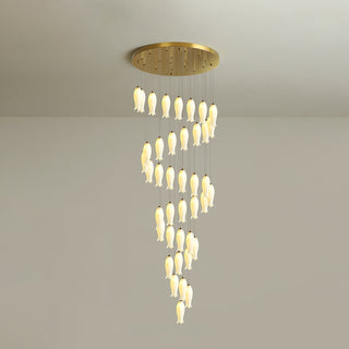 Sylirion Lustre en Albâtre et Laiton