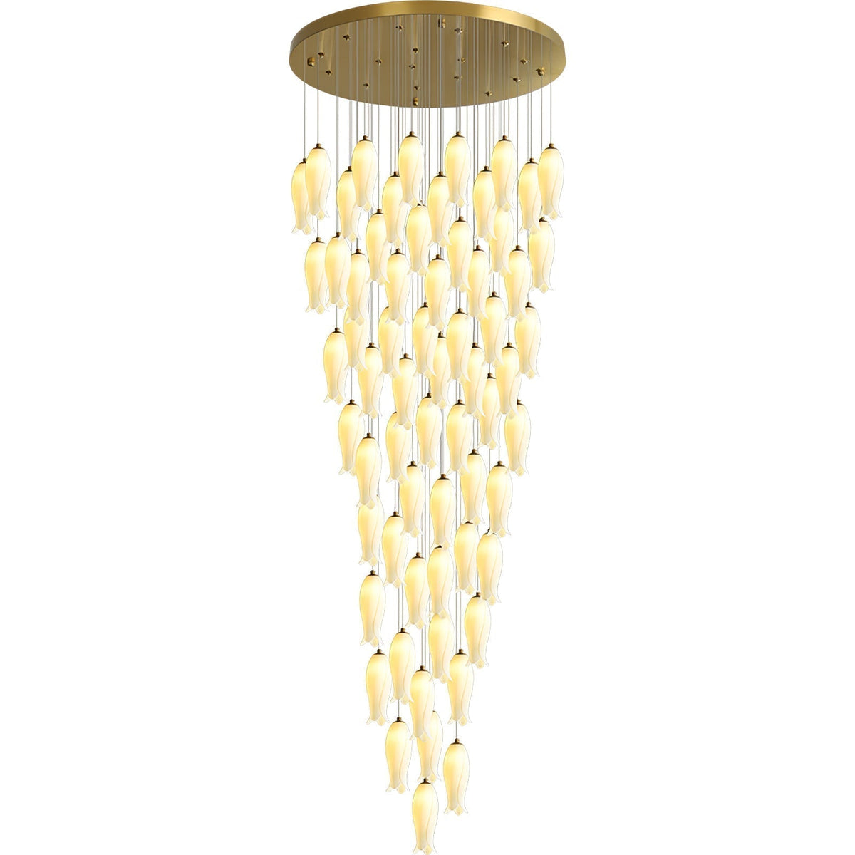 Sylirion Lustre en Albâtre et Laiton
