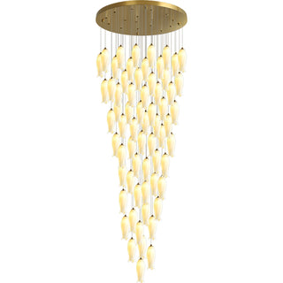 Sylirion Lustre en Albâtre et Laiton