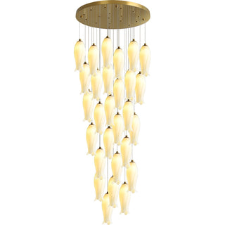 Sylirion Lustre en Albâtre et Laiton