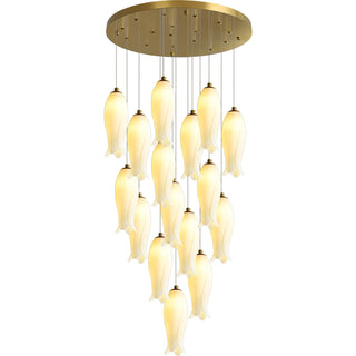 Sylirion Lustre en Albâtre et Laiton