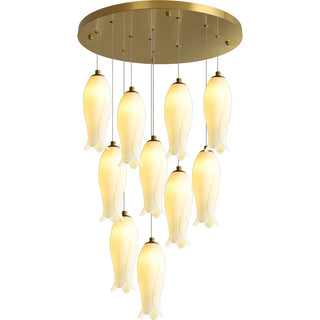 Sylirion Lustre en Albâtre et Laiton