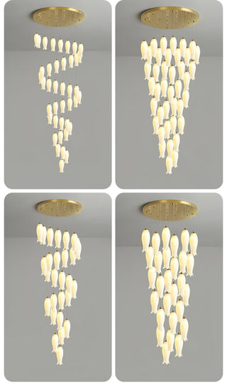 Sylirion Lustre en Albâtre et Laiton