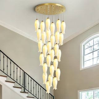 Sylirion Lustre en Albâtre et Laiton