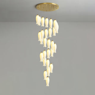 Sylirion Lustre en Albâtre et Laiton