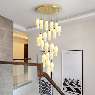 Sylirion Lustre en Albâtre et Laiton