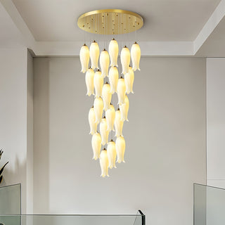 Sylirion Lustre en Albâtre et Laiton
