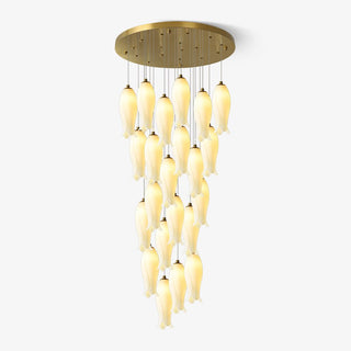 Sylirion Lustre en Albâtre et Laiton