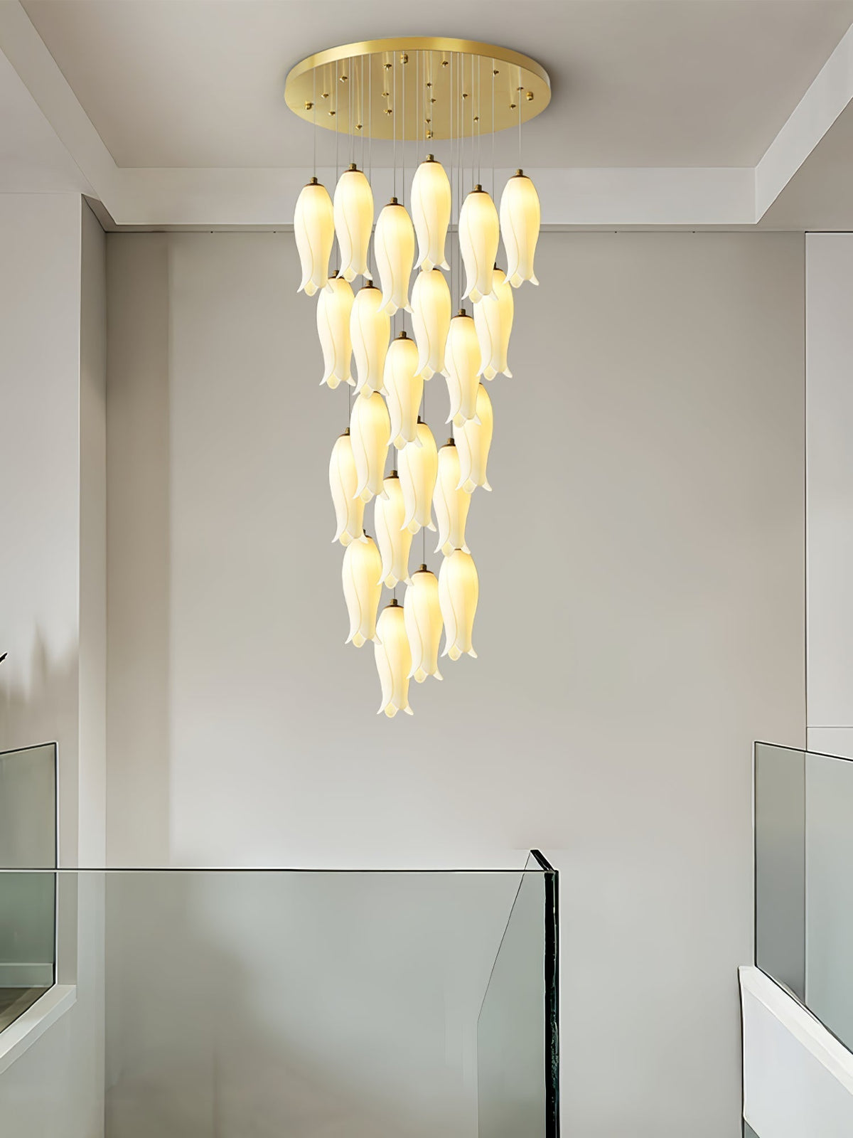 Sylirion Lustre en Albâtre et Laiton