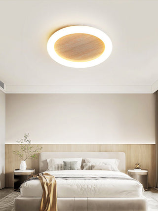 Kaia Minimal Travertin Jaune Halo Plafonnier