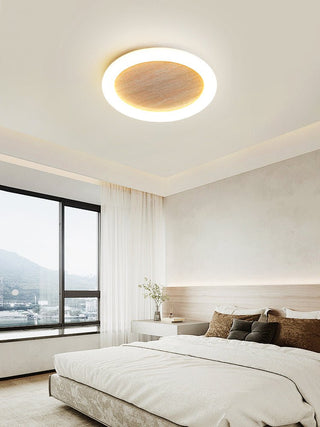 Kaia Minimal Travertin Jaune Halo Plafonnier