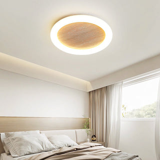 Kaia Minimal Travertin Jaune Halo Plafonnier