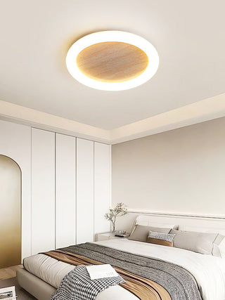 Kaia Minimal Travertin Jaune Halo Plafonnier
