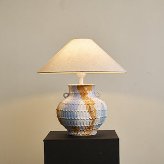 Artisan Lampe de Table en Céramique Rustique