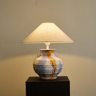 Artisan Lampe de Table en Céramique Rustique
