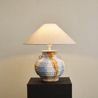 Artisan Lampe de Table en Céramique Rustique