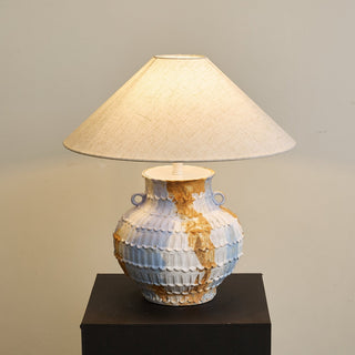 Artisan Lampe de Table en Céramique Rustique