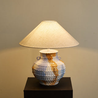 Artisan Lampe de Table en Céramique Rustique