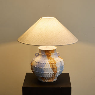 Artisan Lampe de Table en Céramique Rustique