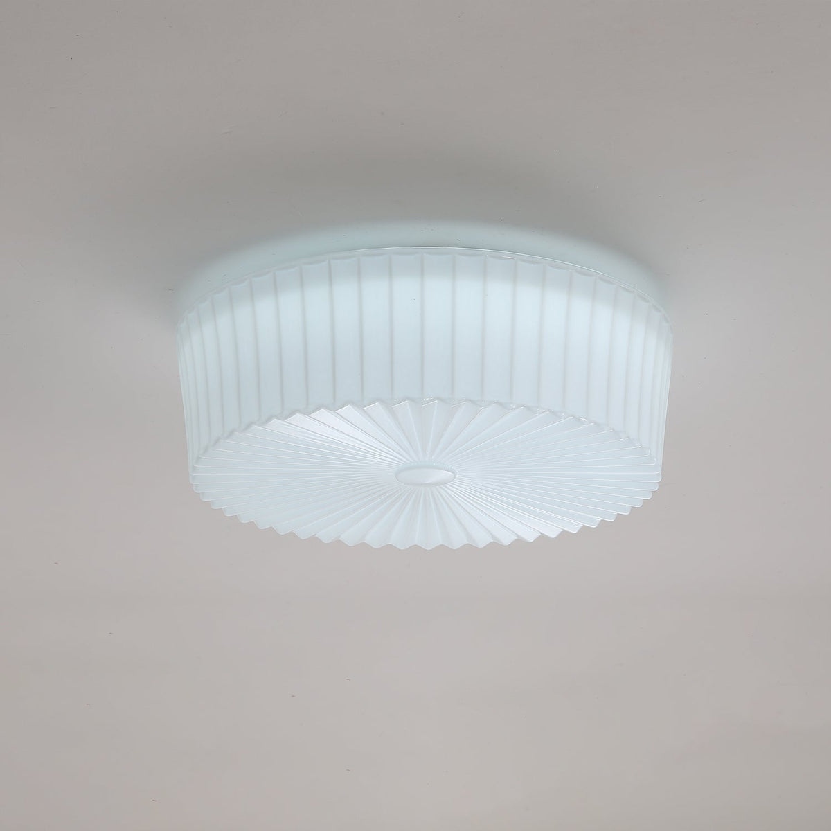 Dorora Plafonnier Tambour en Verre Radiant