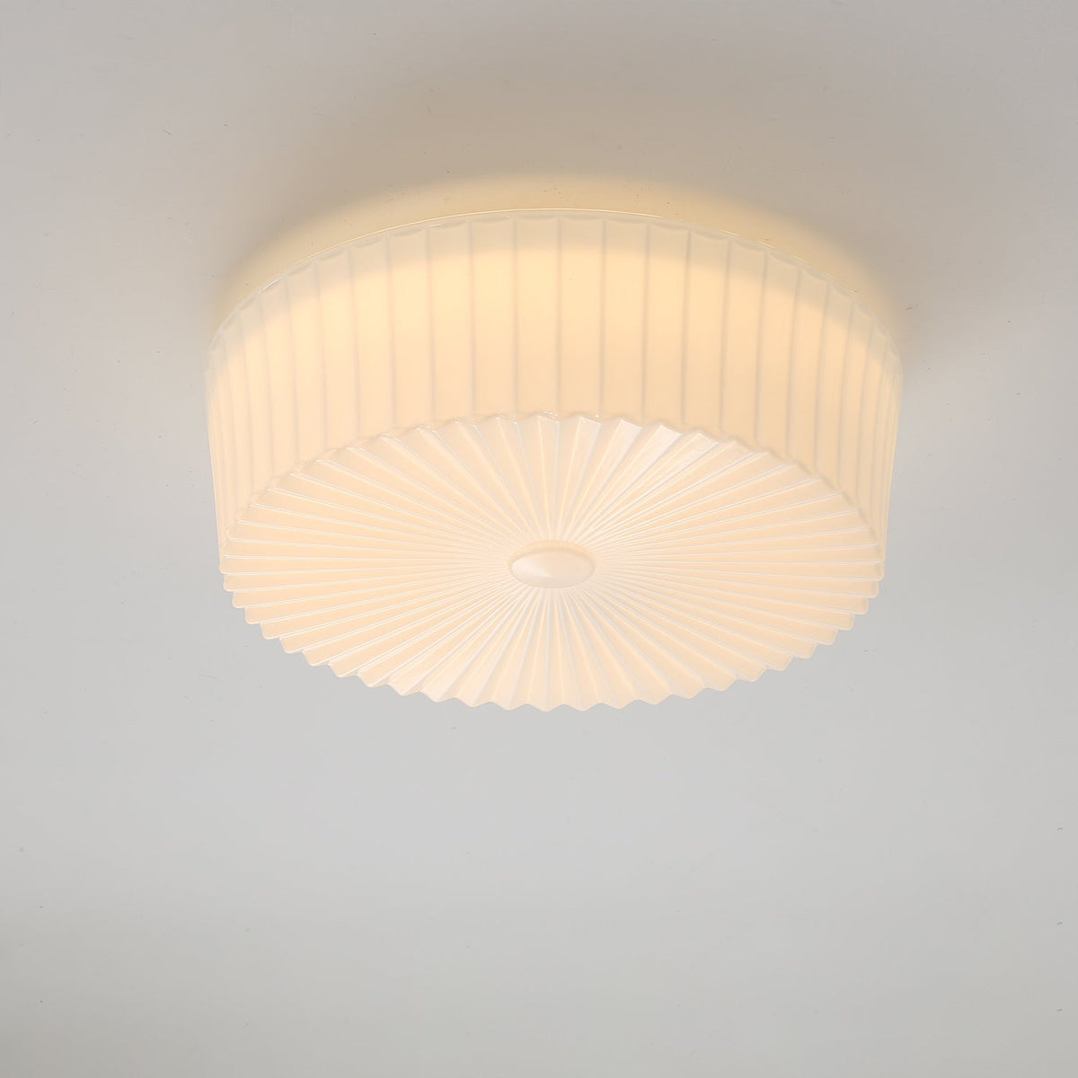 Dorora Plafonnier Tambour en Verre Radiant