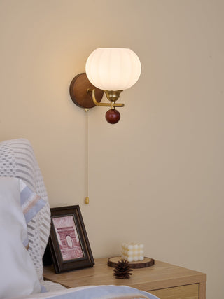 Bobble Applique Murale en Verre et Bois Premium