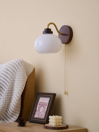 Bobble Applique Murale en Verre et Bois Premium