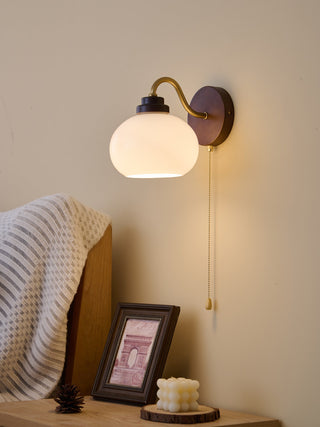 Bobble Applique Murale en Verre et Bois Premium